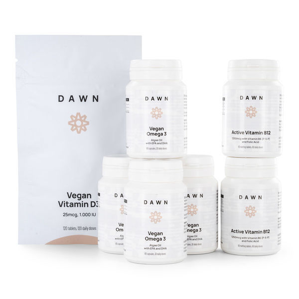 Vegaanin välttämättömyyspaketti (Dawn Nutrition)