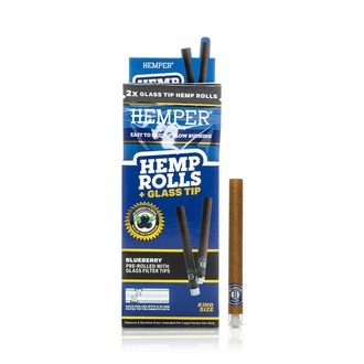 King size -rullat + lasinen filtteri 2 kpl (Hemper)