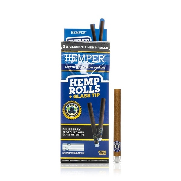 King size -rullat + lasinen filtteri 2 kpl (Hemper)