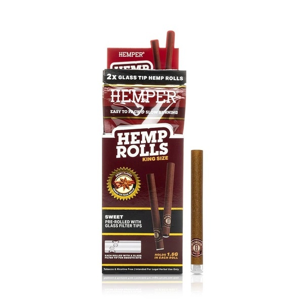 King size -rullat + lasinen filtteri 2 kpl (Hemper)