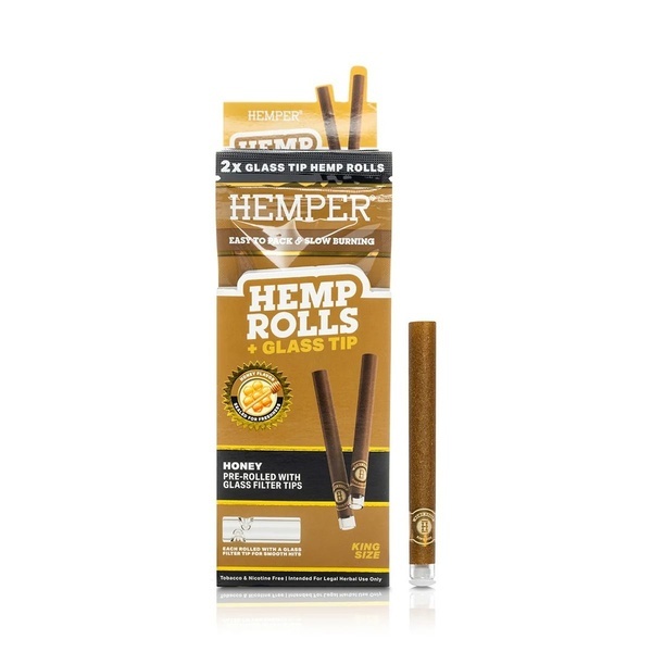 King size -rullat + lasinen filtteri 2 kpl (Hemper)