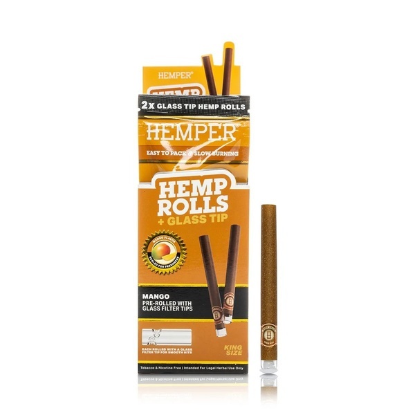 King size -rullat + lasinen filtteri 2 kpl (Hemper)