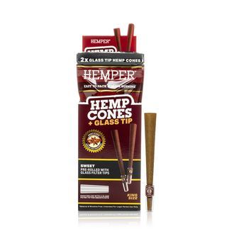 King Size -tuutit + lasiset filtterit 2 kpl (Hemper)