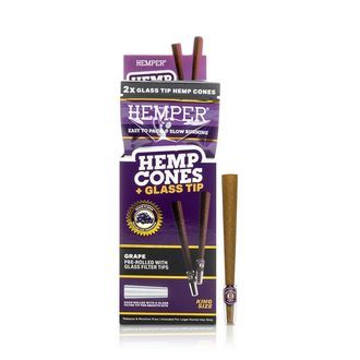 King Size -tuutit + lasiset filtterit 2 kpl (Hemper)