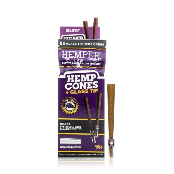 King Size -tuutit + lasiset filtterit 2 kpl (Hemper)