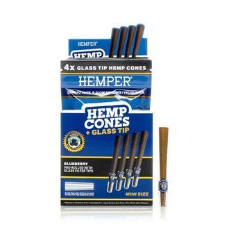Hampputuutit 1¼ + lasinen suukappale 4 kpl (Hemper)