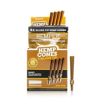 Hampputuutit 1¼ + lasinen suukappale 4 kpl (Hemper)