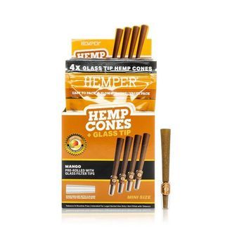 Hampputuutit 1¼ + lasinen suukappale 4 kpl (Hemper)
