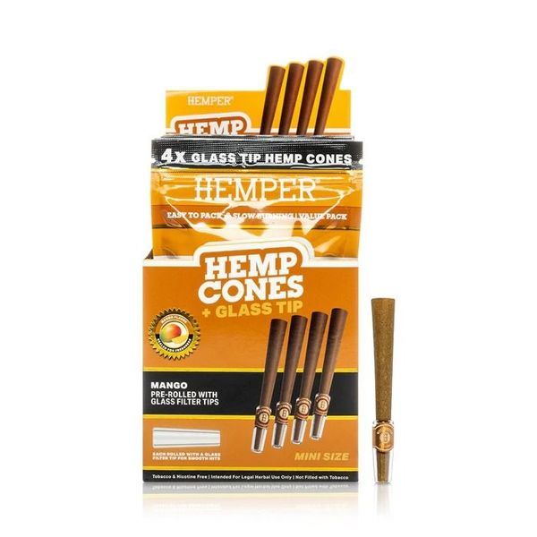 Hampputuutit 1¼ + lasinen suukappale 4 kpl (Hemper)