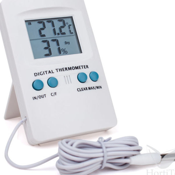 Digitaalinen lämpö- ja kosteusmittari (Vanguard Hydroponics)