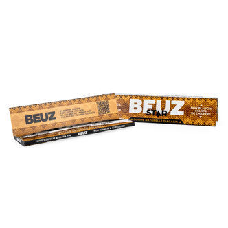 Valkaisemattomat hamppuiset King Size Slim -s&auml;tk&auml;paperit (BEUZ)