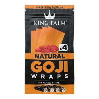 Goji Wraps & Filter Tips 4 kpl (King Palm)