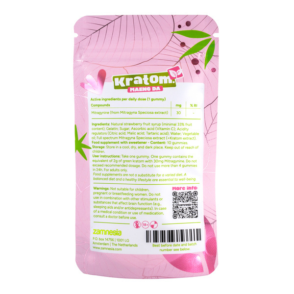 Kratom-purukumit 30 mg (Zamnesia)