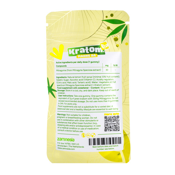 Kratom-purukumit 30 mg (Zamnesia)