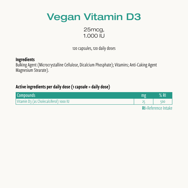 Vegaaninen D3-vitamiini (Cibdol)