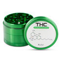 Metallinen grinderi Black Leaf THC (4 osaa)