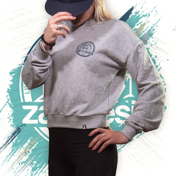 Zamnesia crop top -collegepaita | naiset