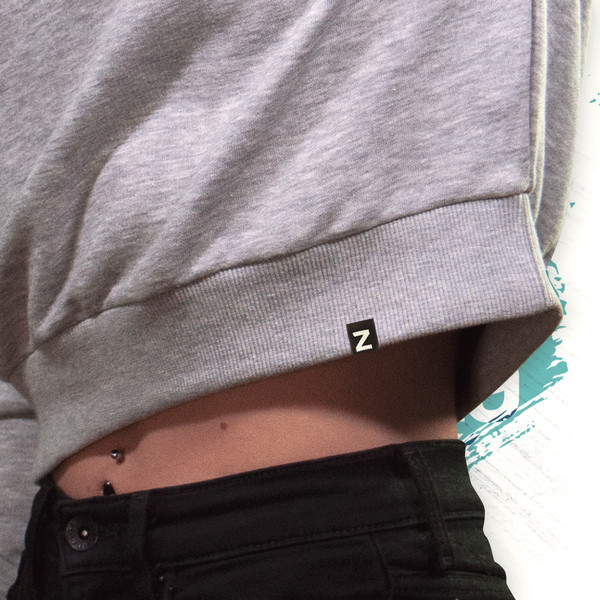 Zamnesia crop top -collegepaita | naiset
