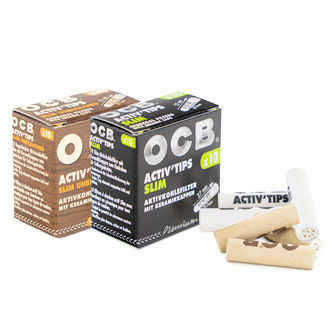 OCB Activ'Tips Slim -aktiivihiilifiltterit