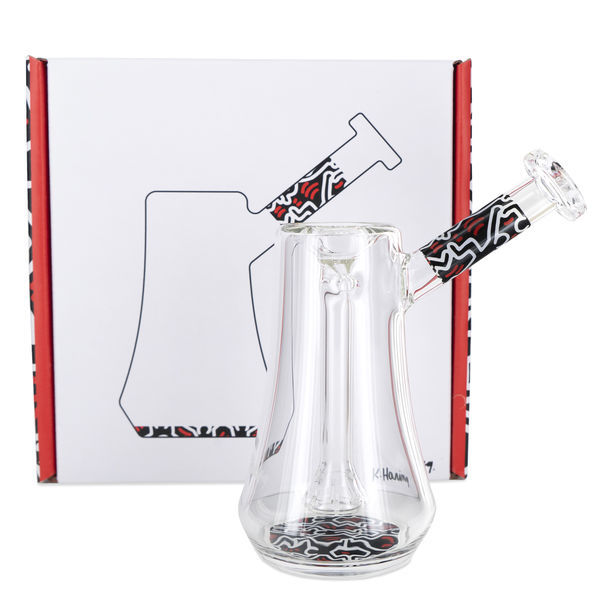 Lasinen bubbler (K. Haring)