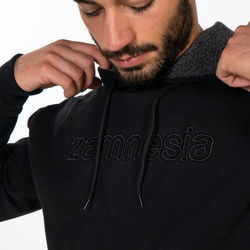 Zamnesia brodeerattu huppari | musta