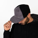 Zamnesia snapback -lippis, harmaa