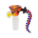 Lasinen swirl-kulho (Black Leaf) 14,5