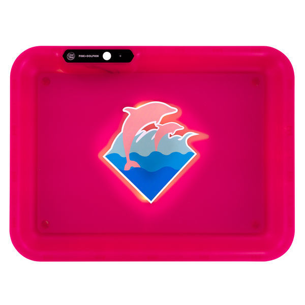 Rullaustarjotin Pink Dolphin (Glow Tray)