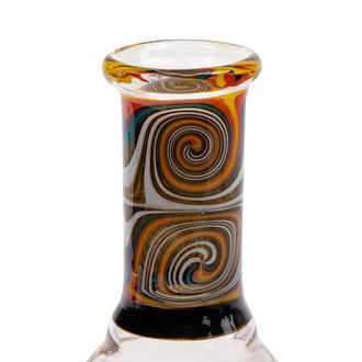 Mini-öljybongi Orange Swirl (Black Leaf)