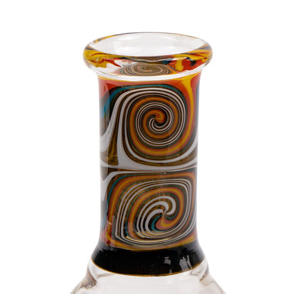 Mini-öljybongi Orange Swirl (Black Leaf)