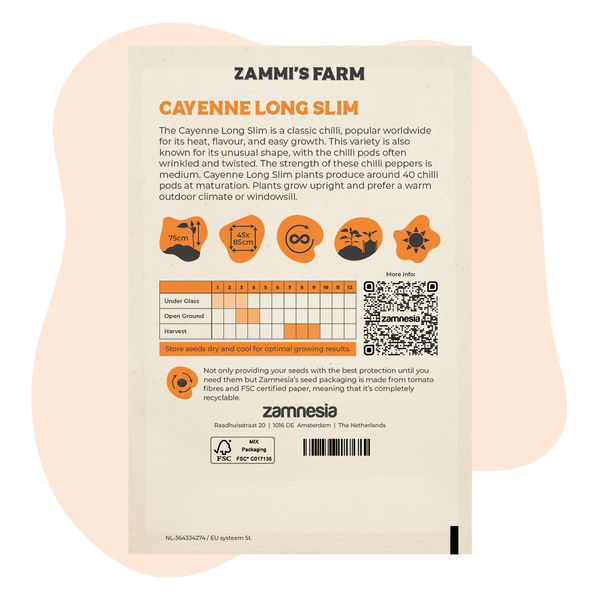Cayenne Long Slim -siemenet
