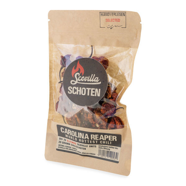 Kuivatut Carolina Reaper -chilit (Scovilla)