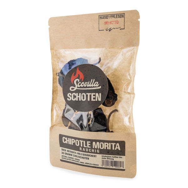 Chipotle Morita -kuivattu chili (Scovilla)