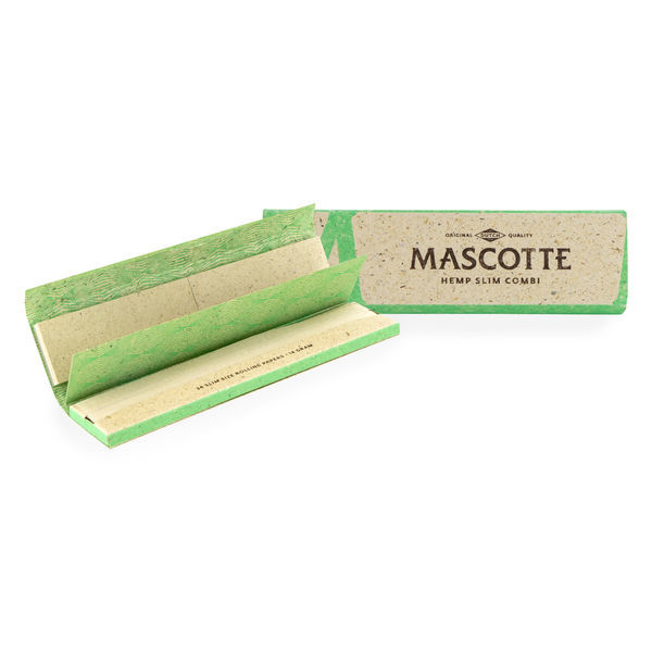 Mascotte Hampusta valmistetut Combi Slim Size -sätkäpaperit + filtterit
