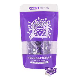 Aktiivihiilisuodattimelliset filtterit violetit (Medusafilters)