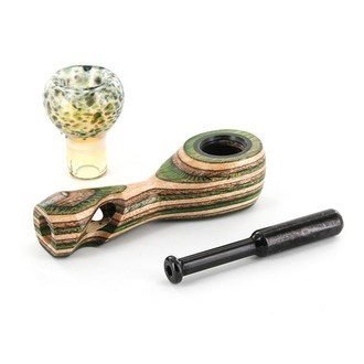 Hybridilasinen/puinen piippu Sparkle