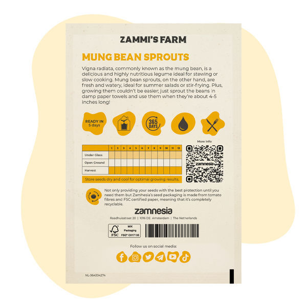 Mungpavun idut (Vigna radiata) – siemenet
