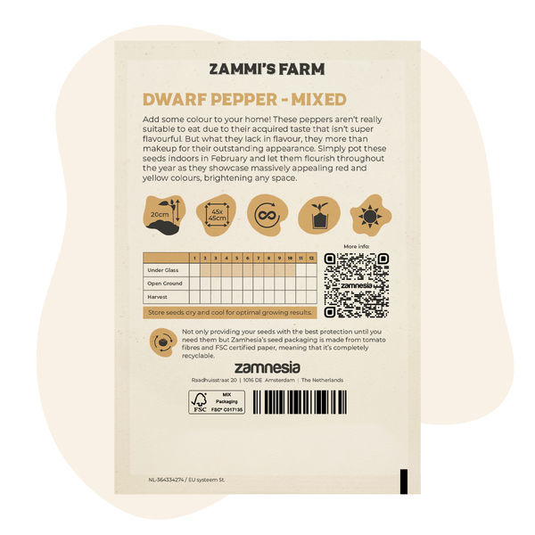 Kääpiöpaprika 'Mixed' (Capsicum annuum) -siemenet