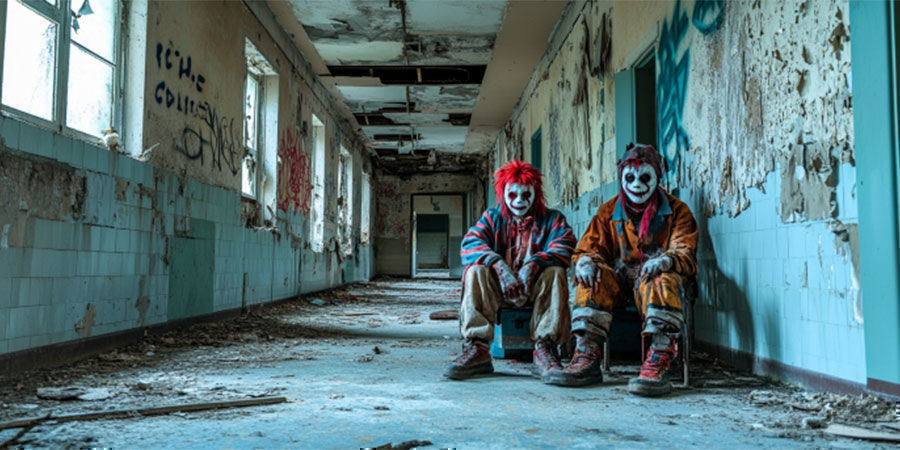 Vieraile kummitustalossa pilvessä Visit A Haunted House While Being High