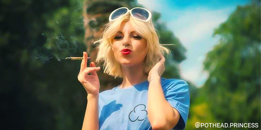 @pothead.princess Instagramin suosituimmat naispuoliset kannabisvaikuttajat: @pothead.princess