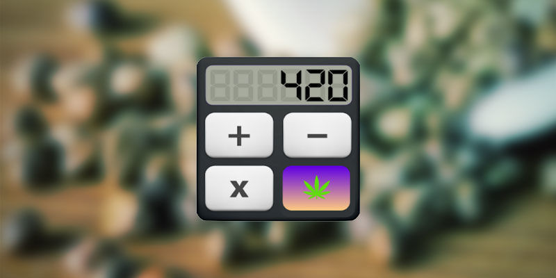 Cannalator Kannabislaskuri THC-syötäville Cannalator Weed Calculator For THC Edibles