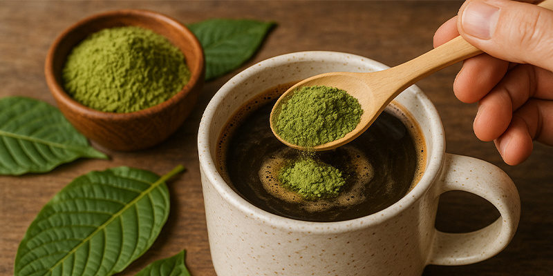 Kratomin ja kahvin yhdistämisen tapaus Kratomin ja kahvin yhdistämisen tapaus
