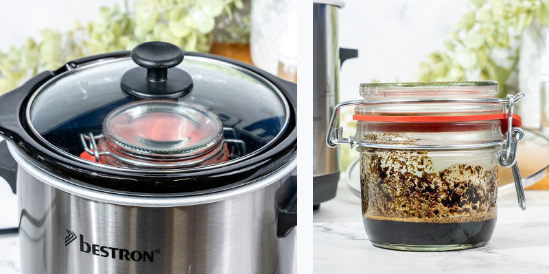 Kun aika on kulunut, sammuta hidaskeitin After the specified time, turn off the slow cooker