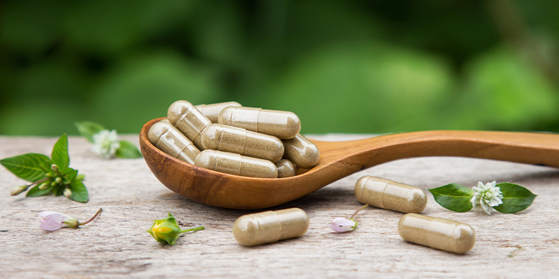 Damiana-lisäravinteet ja kapselit Damiana supplements and capsules