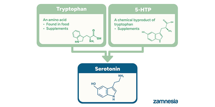 Tryptofaani vs. 5-HTP Tryptophan vs. 5-HTP