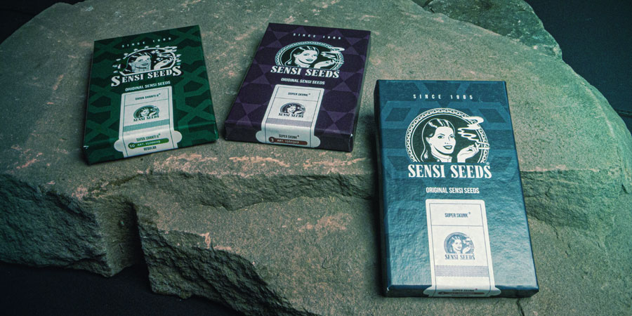 Sensi Seeds -pakkaus Packaging Sensi Seeds