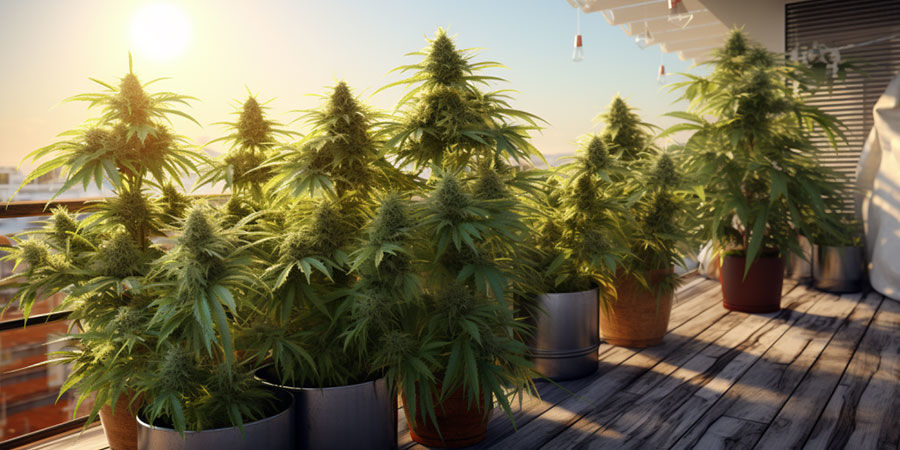 Kasvata kannabista parvekkeella tai terassilla Kasvata kannabista parvekkeella tai terassilla