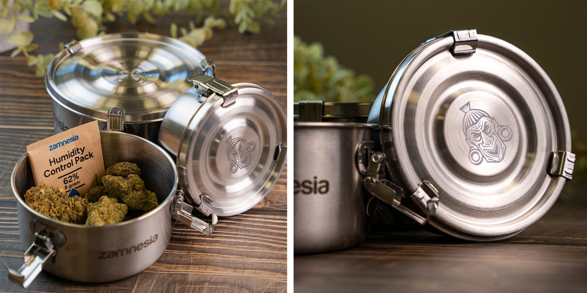 Curing Container - Zamnesia: Lukitse aromi, teho ja laatu Curing Container - Zamnesia: Lock in Aroma, Potency & Quality