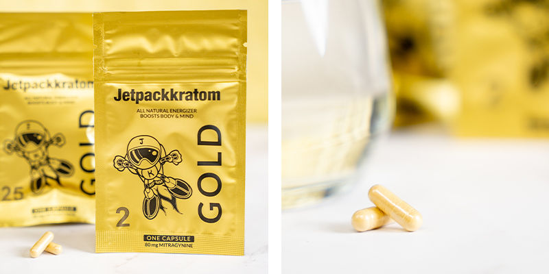 Jetpackkratom Gold -uute – kapselit Jetpackkratom Gold Extract - Capsules