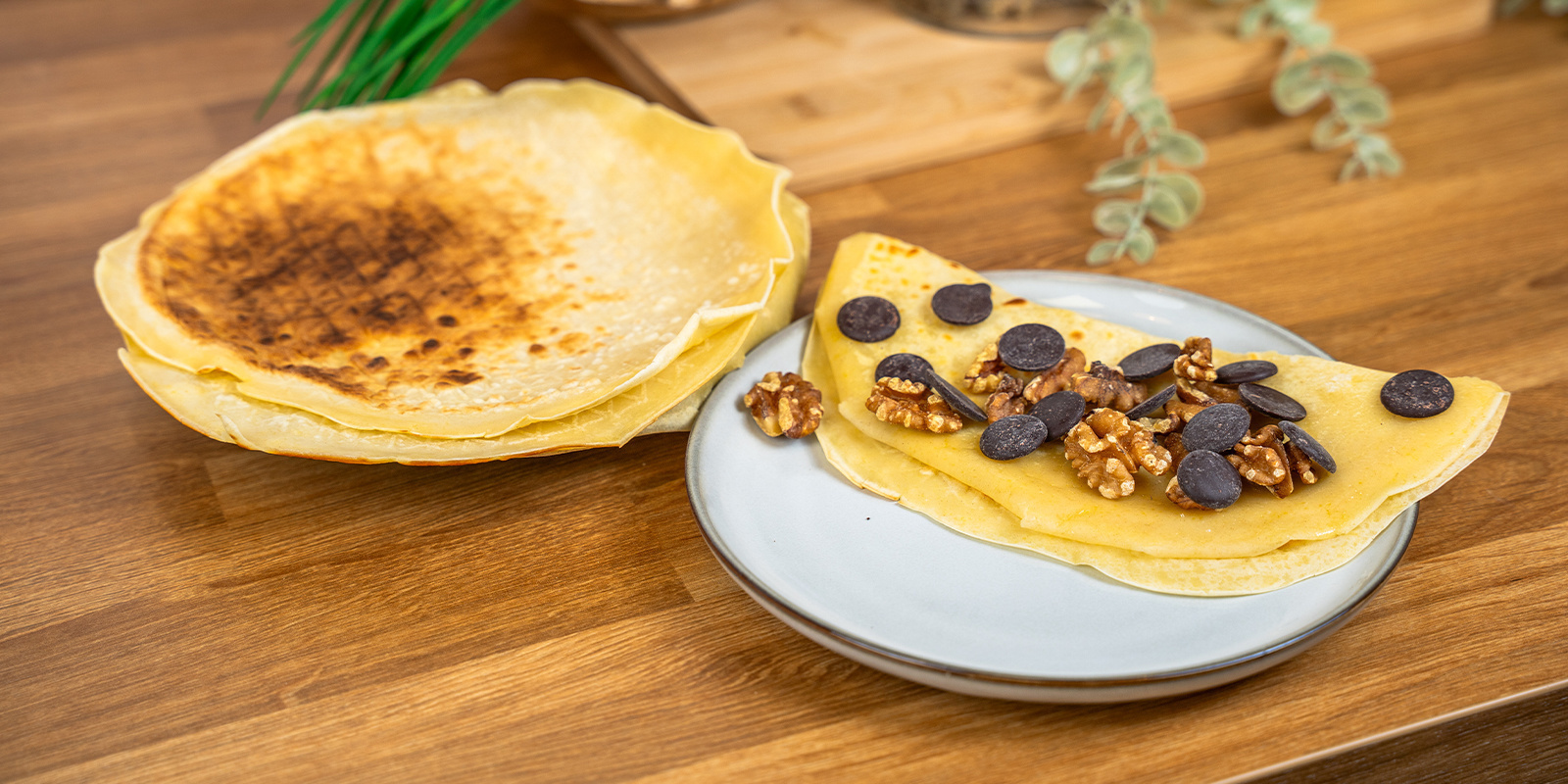 Tarjoile heti suosikkitäytteidesi kanssa Serve immediately with your favourite toppings